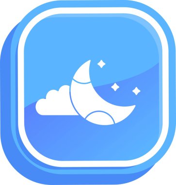 Bir bulut simgesinin vektör illüstrasyonu