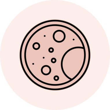 Ay simgesinin vektör illüstrasyonu