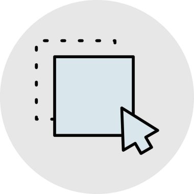 Bir web simgesinin vektör illüstrasyonu