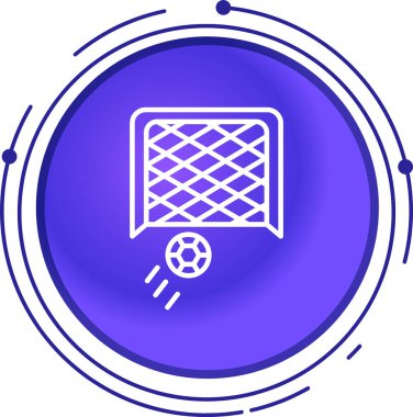 Futbol simgesi, vektör illüstrasyonu