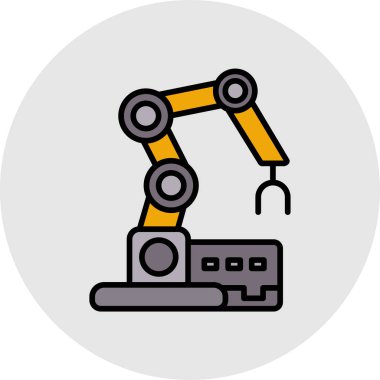 Kol vektör illüstrasyon tasarımı olan robot kol