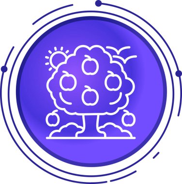 Beyaz arka planda devre kartı ve mikro devre ikonu olan çizgi insan beyni. Yapay zeka ve devre kartlı işlemci. Renkli taslak konsepti. vektör