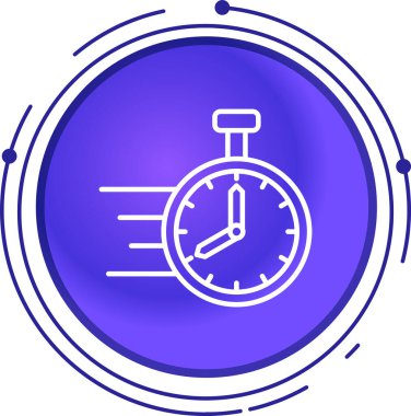 Kronometre simgesi modaya uygun izole edilmiş arkaplan