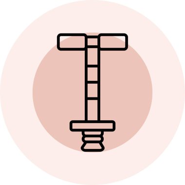 İzole edilmiş tek bir yol simgesinin vektör çizimi