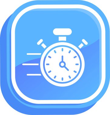 Saat. Web simgesi basit illüstrasyon