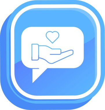 Bir kalp simgesinin vektör illüstrasyonu