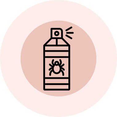 Şişenin spreyli vektör çizimi