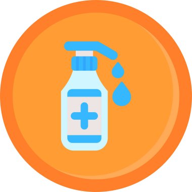 şişe hekimliği web simgesi, basit vektör illüstrasyonu