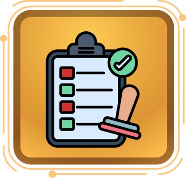 Çizgi film tarzında pano simgesi