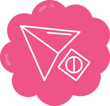 Bir uçurtma simgesinin vektör çizimi