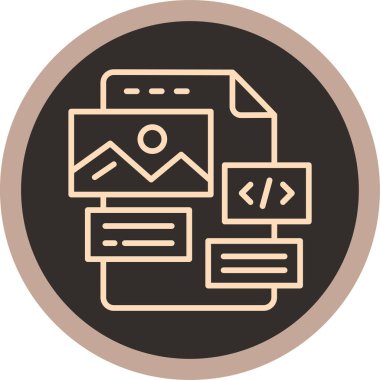 Web simgesi, vektör illüstrasyonu