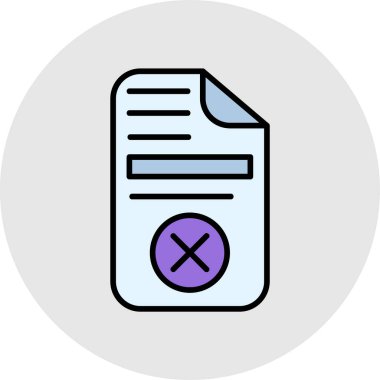 dosya vektör renk çizgisi simgesi