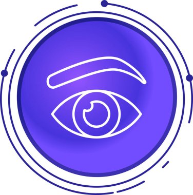 Göz simgesi, vektör illüstrasyonu