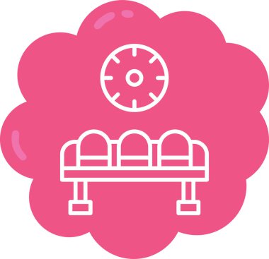 Mobilya simgesinin vektör illüstrasyonu