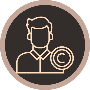 Büyüteç simgesi tutan bir adamın vektör çizimi