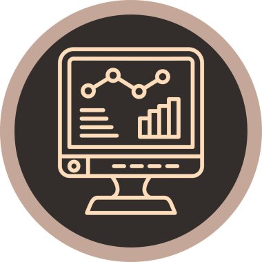 Modern simgenin vektör illüstrasyonu