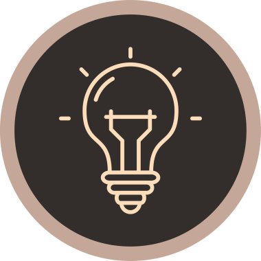 ampul simgesi vektör illüstrasyonu