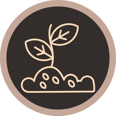 Bir ağaç simgesinin vektör illüstrasyonu