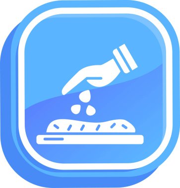 yiyecek web simgesi basit illüstrasyon