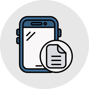 akıllı telefon kontrol listesi ikon vektör illüstrasyon tasarımı ile