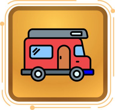 araba simgesi vektör illüstrasyonu