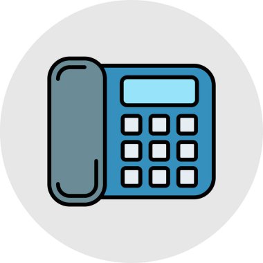 telefon simgesi, vektör illüstrasyonu basit tasarım