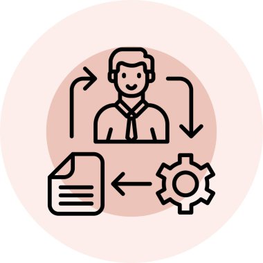 Renk simgesi vektörü ayarlayan kullanıcı