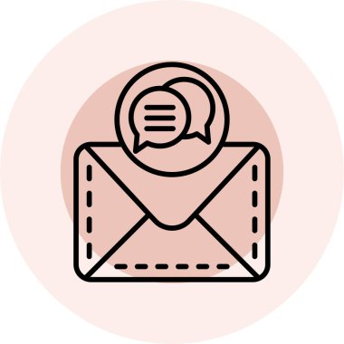 Vektör iletisi Simgesi illüstrasyonu