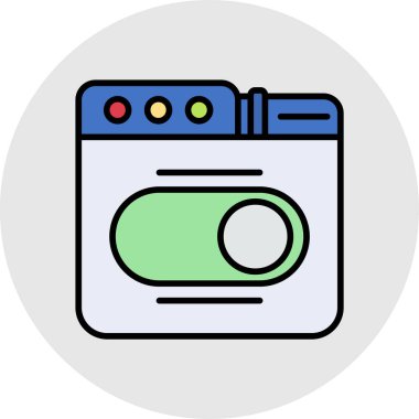 Modern gazın vektör illüstrasyonu gaz ikonundan yoksundur