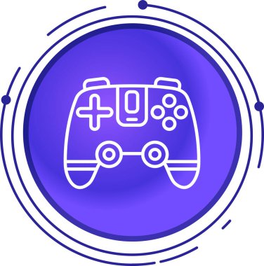 Joystick simgesi, vektör illüstrasyonu