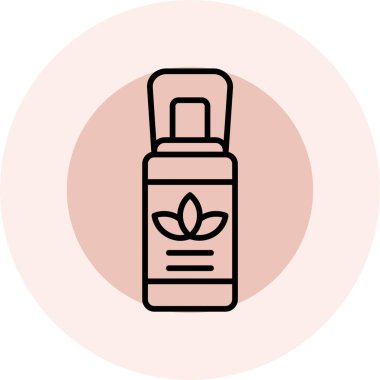 Bir yağ şişesinin vektör çizimi