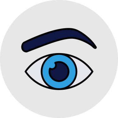 Göz. Web simgesi basit tasarım