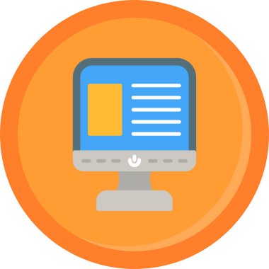 dizüstü bilgisayar web simgesi, vektör illüstrasyonu