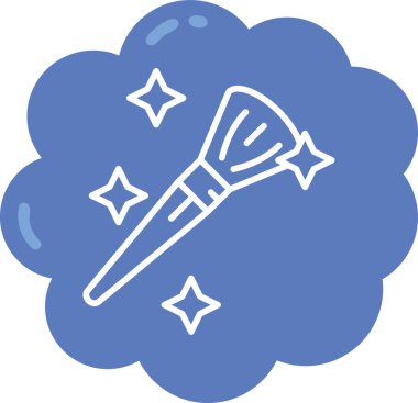 Havai fişek simgesi, vektör illüstrasyonu