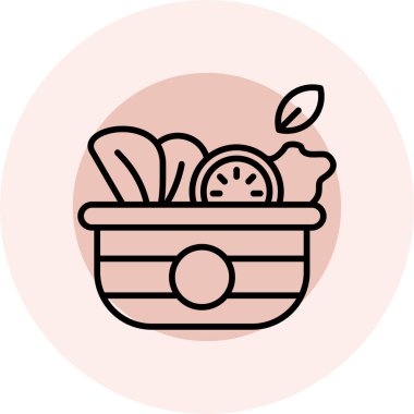 Sepet Simgesi vektör illüstrasyonu