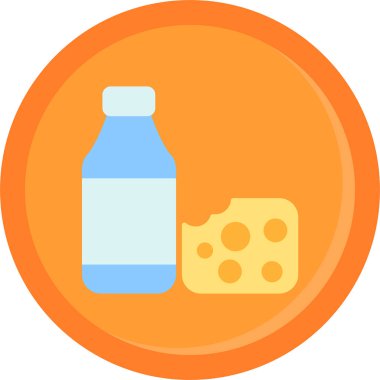 Yemek. Web simgesi basit illüstrasyon