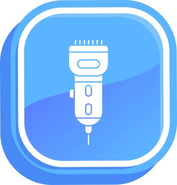 Elektrik ışığı simgesi. Web tasarımı için basit elektrik ışık vektör simgesi çizimi