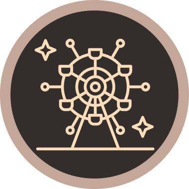 Bir yıldız simgesinin vektör illüstrasyonu