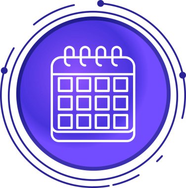 Takvim simgesi vektör illüstrasyonu