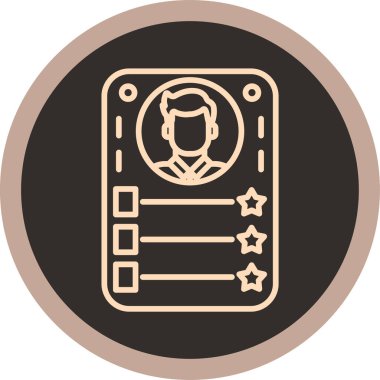 Bir yıldız simgesinin vektör illüstrasyonu