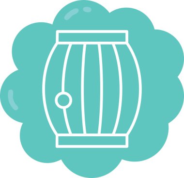 Fıçı. Web simgesi basit illüstrasyon