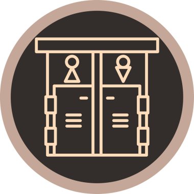 Bina. Web simgesi basit illüstrasyon