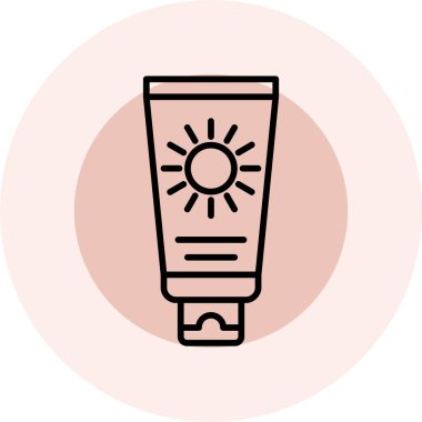 Güneş. Web simgesi basit illüstrasyon