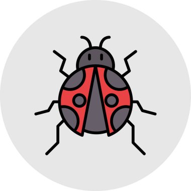 Uğur böceği vektör illüstrasyonuName