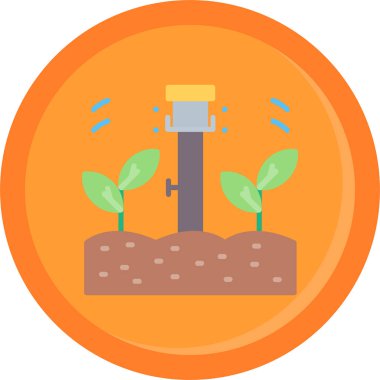 Bitki. Web simgesi basit illüstrasyon