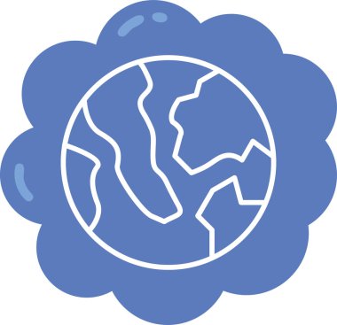 Küre. Web simgesi basit illüstrasyon