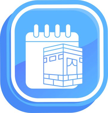 Bir bina simgesinin vektör illüstrasyonu