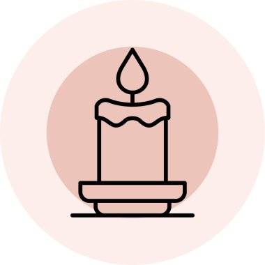 Mum simgesi vektör illüstrasyonu