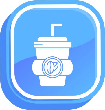 kahve ikonu vektör illüstrasyonu