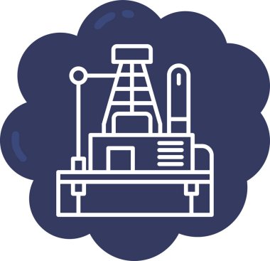 Petrol simgesinin vektör illüstrasyonu